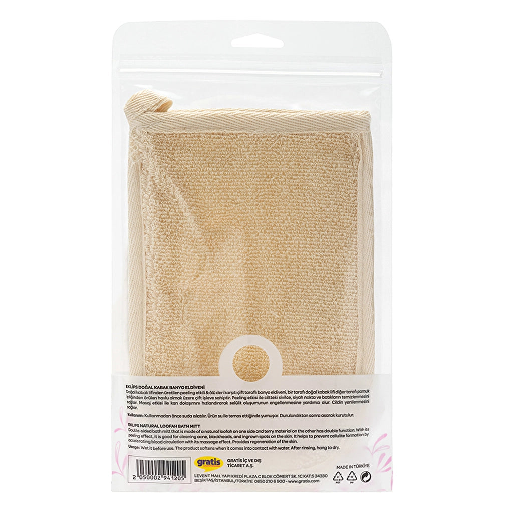 Eklips Natural Bath Scrub Glove Pumpkin