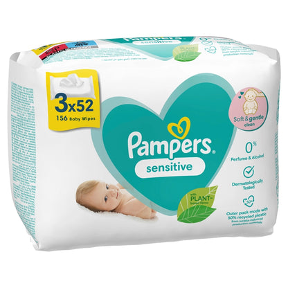 Prima Sensitive Baby Wet Towel 3 x 52 Pieces