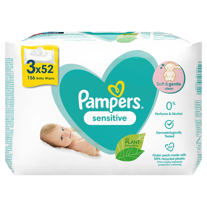 Prima Sensitive Baby Wet Towel 3 x 52 Pieces