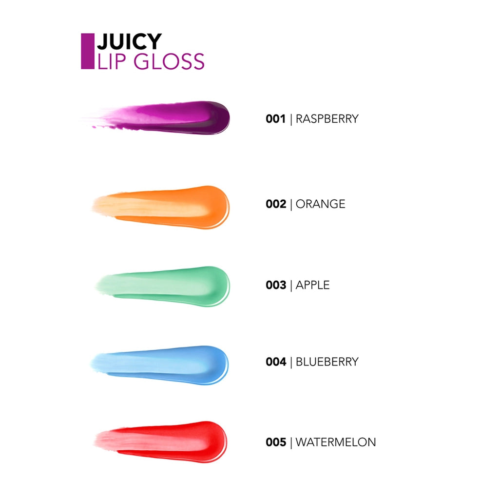 Flormar Juicy Natural Color-Providing Fruit Flavored Moisturizing Lip Gloss 001 Raspberry