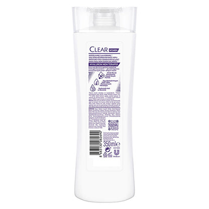 Clear Women Effective Hair Care Shampoo Against Dandruff Hyaluron Moisture Therapy 350 ml