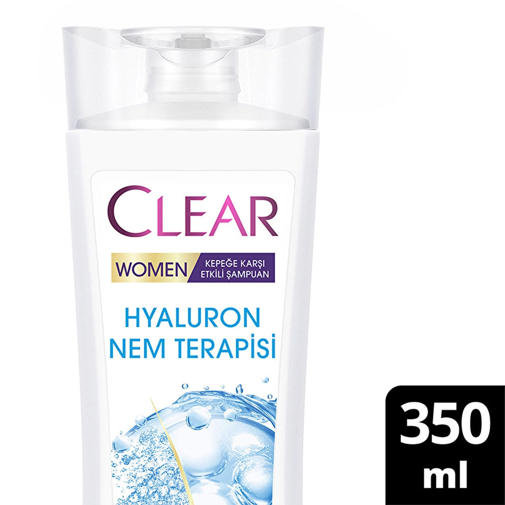 Clear Women Effective Hair Care Shampoo Against Dandruff Hyaluron Moisture Therapy 350 ml
