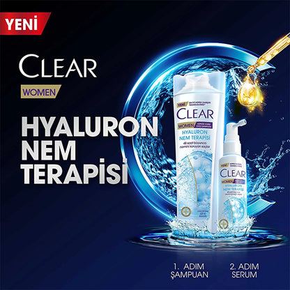 Clear Women Effective Hair Care Shampoo Against Dandruff Hyaluron Moisture Therapy 350 ml