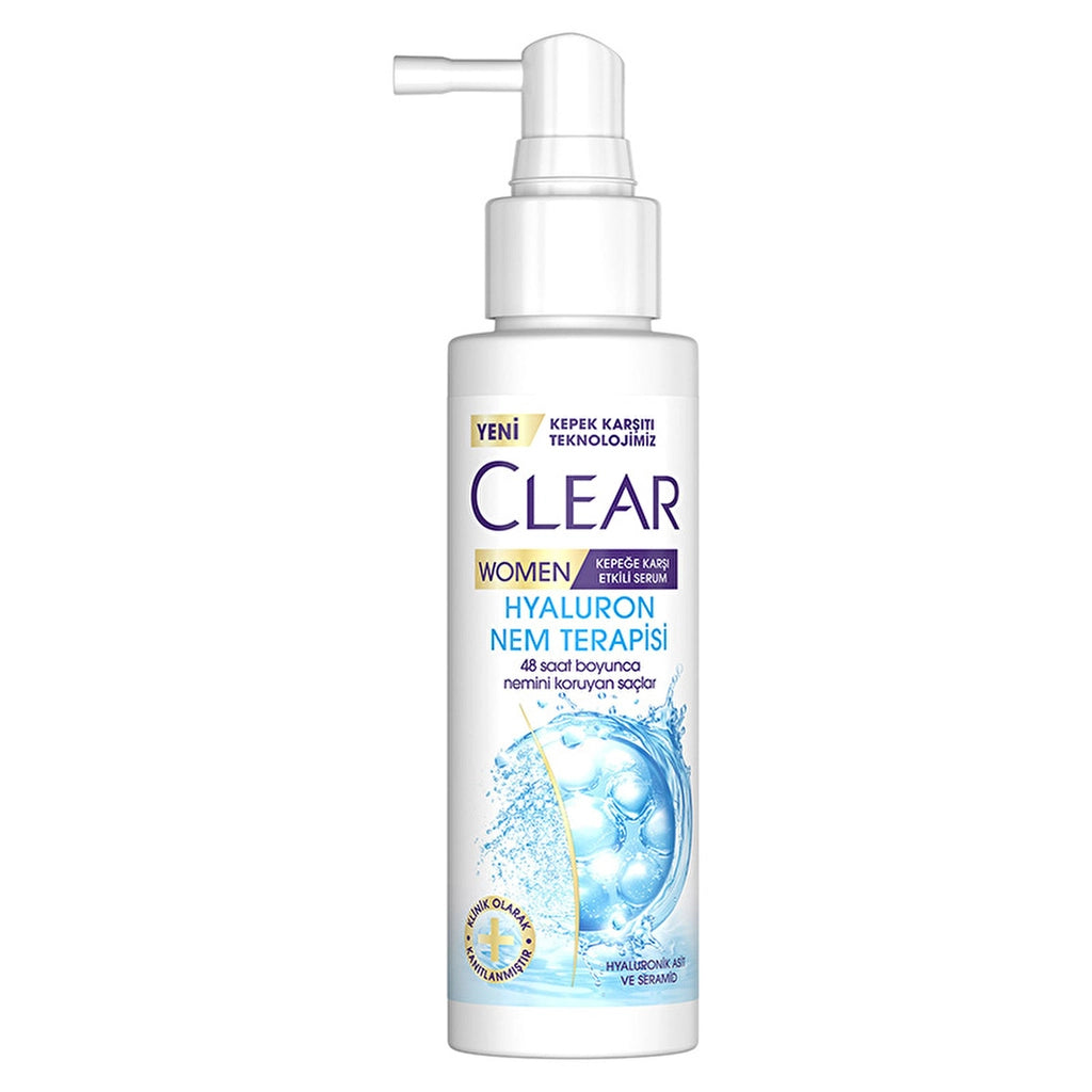 Clear Women Effective Hair Care Serum Against Dandruff Hyaluron Moisture Therapy 90 ml