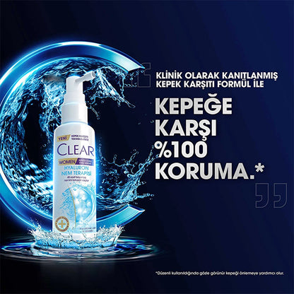 Clear Women Effective Hair Care Serum Against Dandruff Hyaluron Moisture Therapy 90 ml