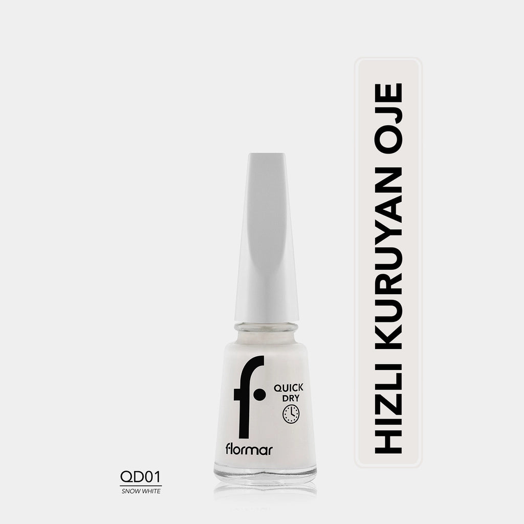 Flormar Quick Dry Fast Drying Intense Pigmented Nail Polish 012 Everyday Trick New