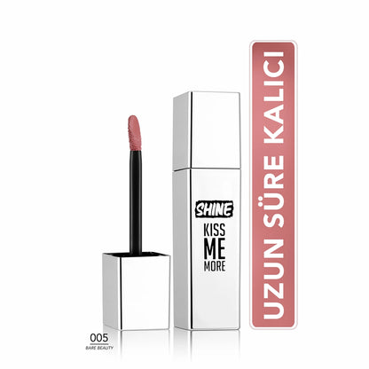 Flormar Shine Kiss Me More Long Lasting &amp; Shiny Finish Liquid Lipstick 008 Long Story