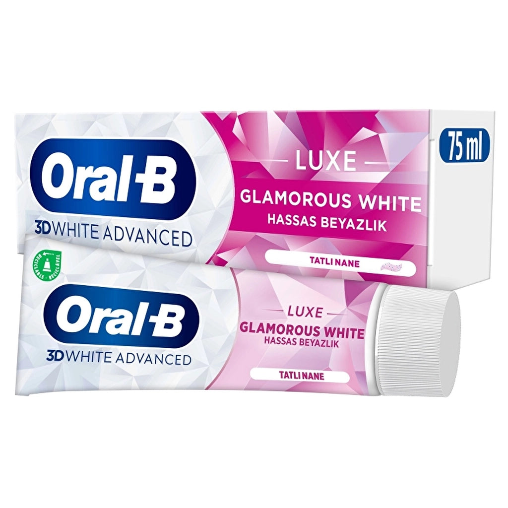 Oral-B Pro 3D White Advanced Luxe Glamorous White Toothpaste 75 ml