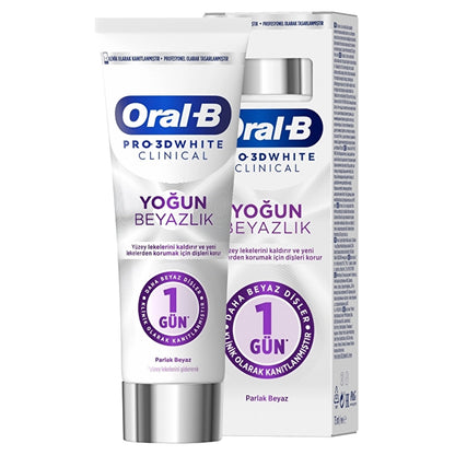 Oral-B Pro 3D White Clinical Intense Whiteness Bright White Toothpaste 75 ml