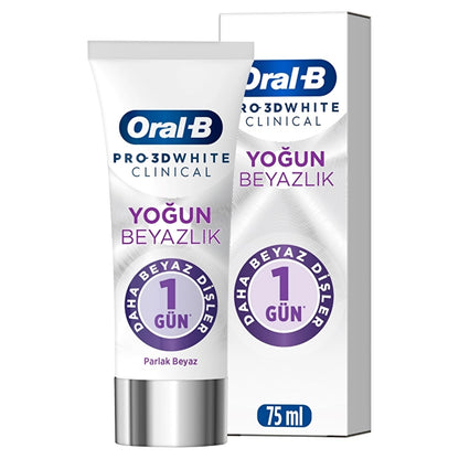 Oral-B Pro 3D White Clinical Intense Whiteness Bright White Toothpaste 75 ml