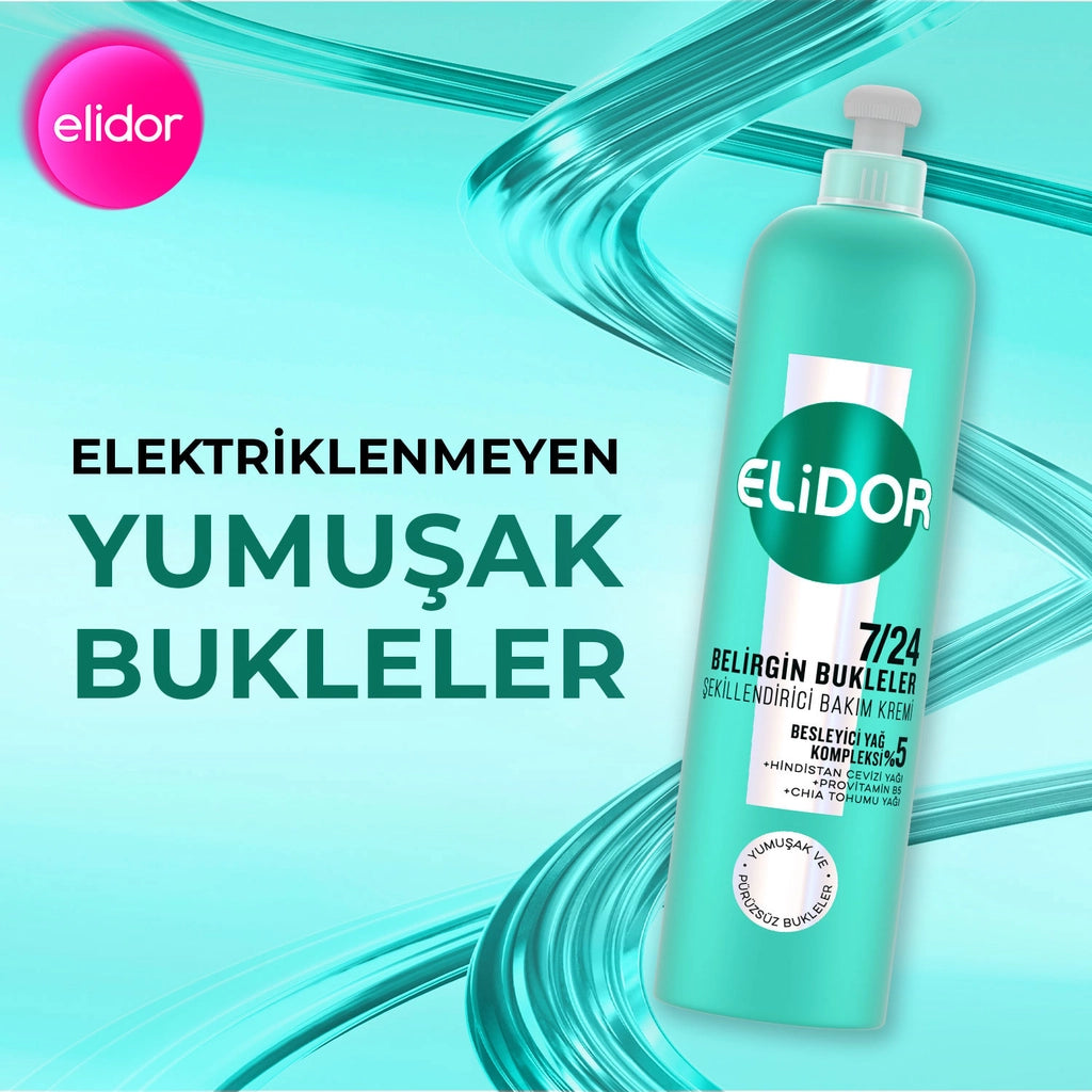 Elidor Defined Curls Styling Conditioner for Wavy and Curly Hair 240 ml