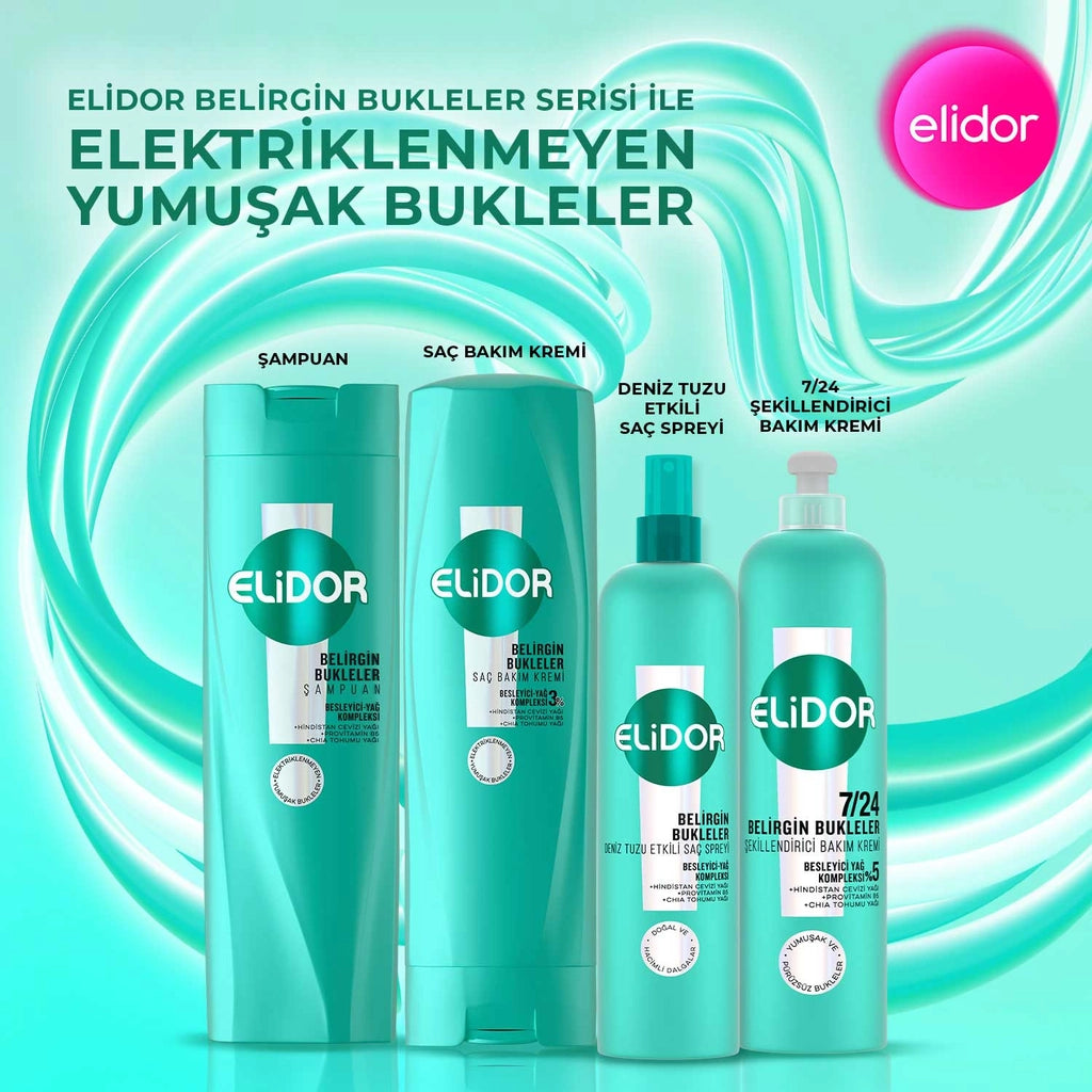 Elidor Defined Curls Styling Conditioner for Wavy and Curly Hair 240 ml