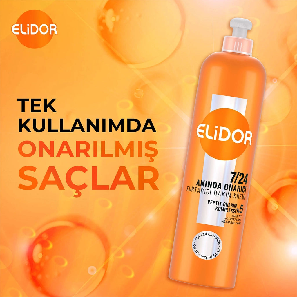 Elidor Instant Repair and Rescue Hair Care Cream for Damaged Hair 240 ml