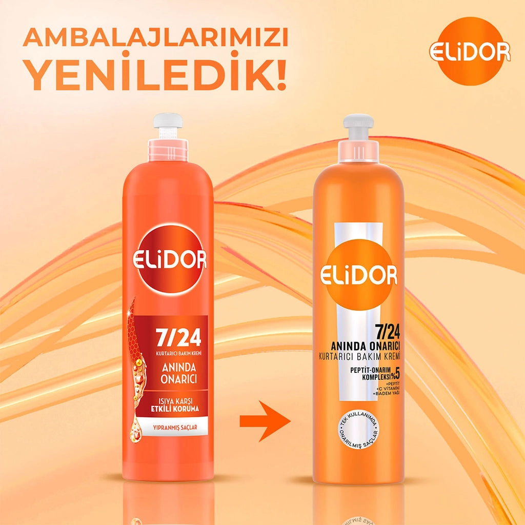 Elidor Instant Repair and Rescue Hair Care Cream for Damaged Hair 240 ml