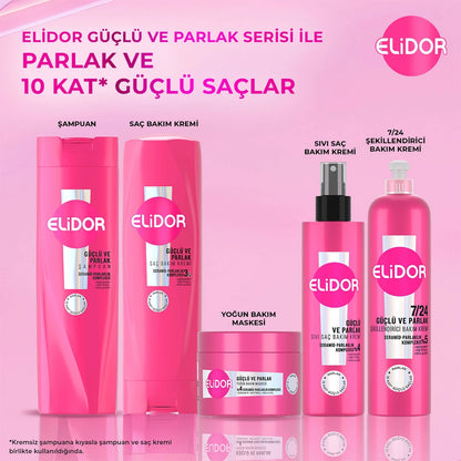 Elidor Strong and Shiny Styling Hair Care Cream for Dry and Dull Hair 240 ml