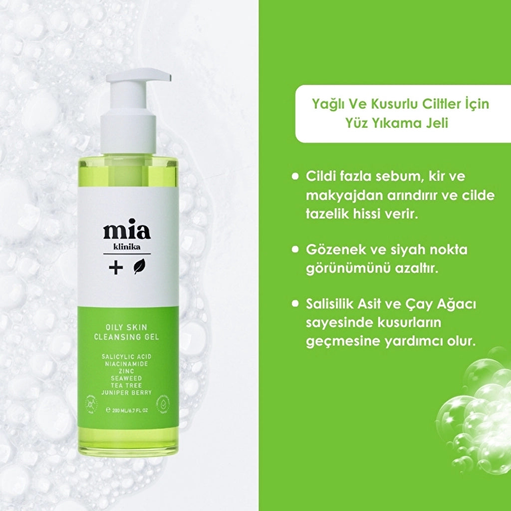 Mia Klinika Face Washing Gel for Oily and Acne-Prone Skin 200 ml