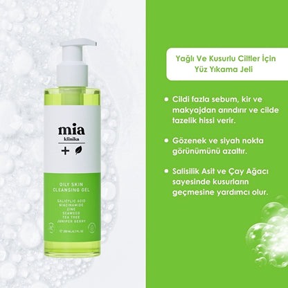 Mia Klinika Face Washing Gel for Oily and Acne-Prone Skin 200 ml