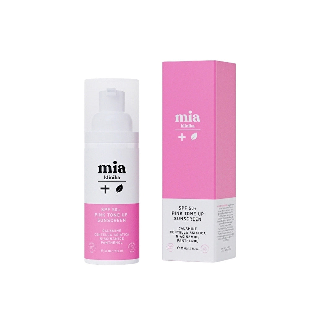 Mia Klinika 50+ SPF Pink Tone Up Tone Equalizer Pink Face Sun Cream 50 ml