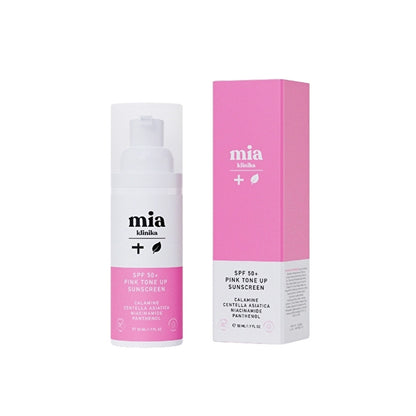 Mia Klinika 50+ SPF Pink Tone Up Tone Equalizer Pink Face Sun Cream 50 ml