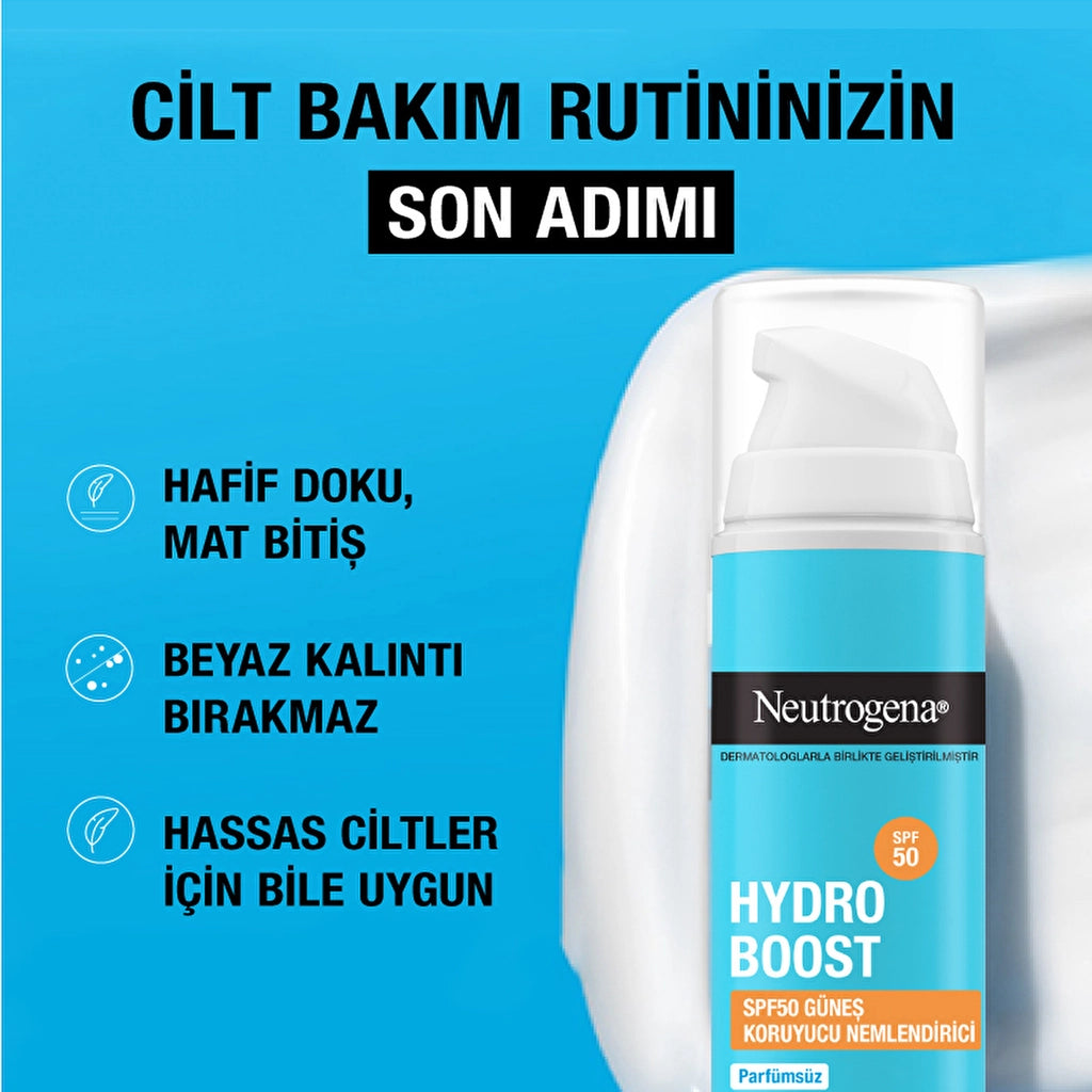 Neutrogena Hydro Boost SPF 50 Sunscreen Moisturizer 50 ml
