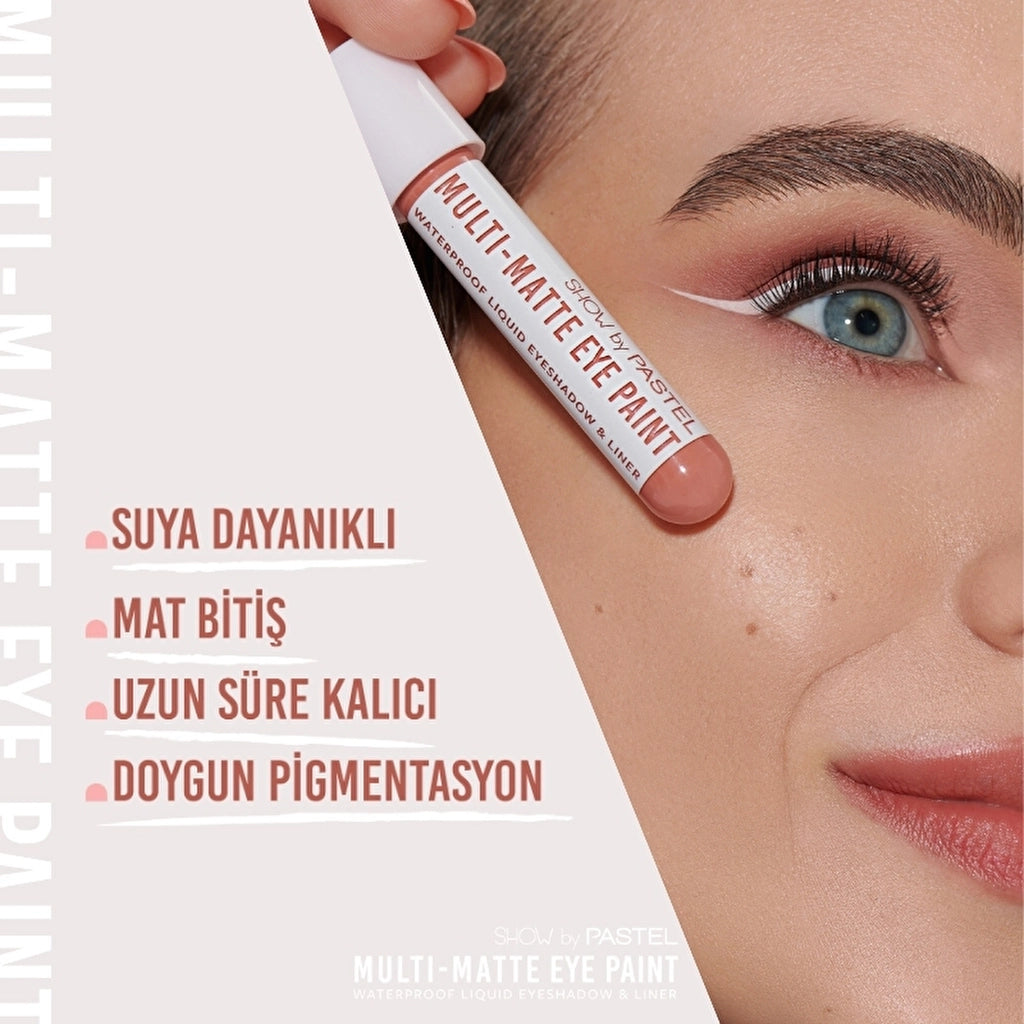 Show by Pastel Multi-Matte Eye Paint Waterproof Eyeshadow &amp; Liner Waterproof Matte Liquid Eyeshadow and Eyeliner 87 Nova