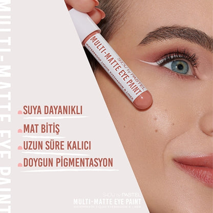 Show by Pastel Multi-Matte Eye Paint Waterproof Eyeshadow &amp; Liner Waterproof Matte Liquid Eyeshadow and Eyeliner 87 Nova