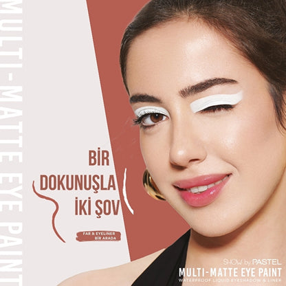 Show by Pastel Multi-Matte Eye Paint Waterproof Eyeshadow &amp; Liner Waterproof Matte Liquid Eyeshadow and Eyeliner 87 Nova