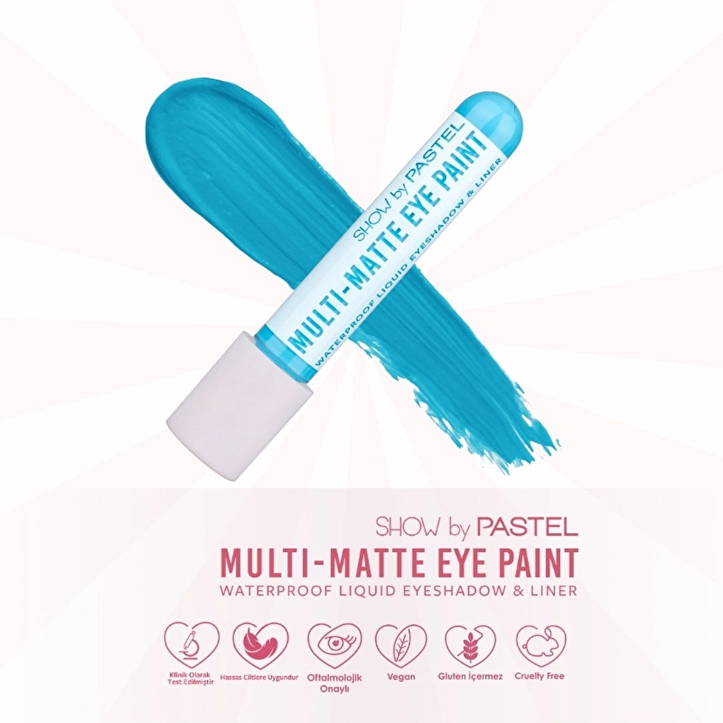 Show by Pastel Multi-Matte Eye Paint Waterproof Eyeshadow &amp; Liner Waterproof Matte Liquid Eyeshadow and Eyeliner 87 Nova