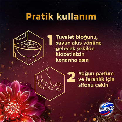 Domestos WC Block Dahlia &amp; Dragon Fruit 2 x 50 gr