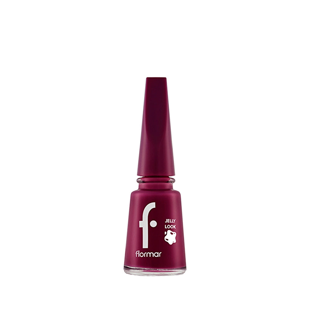 Flormar Jelly Look Intensely Pigmented and Gel Look Nail Polish JL38 Sangria