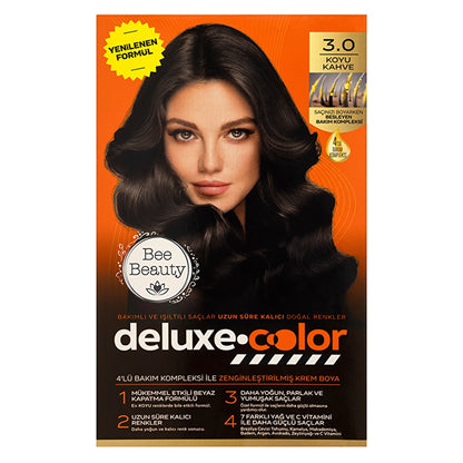 Bee Beauty Deluxe Color Kit Hair Dye 6.34 Copper Brown