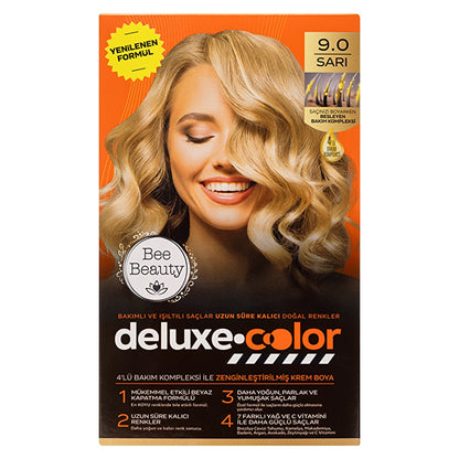 Bee Beauty Deluxe Color Kit Hair Dye 9.0 Yellow