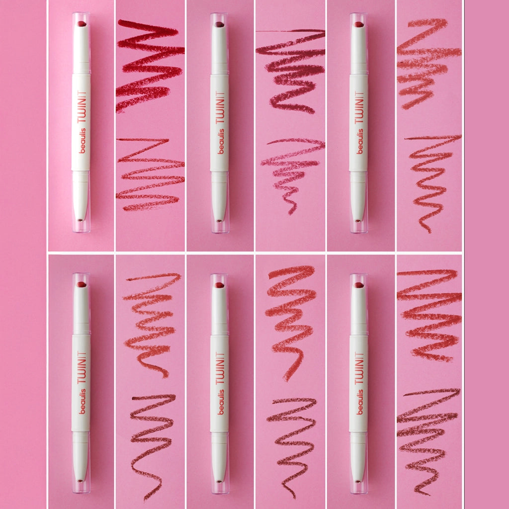 Beaulis Twin It Double Sided Lipstick &amp; Lip Pencil 174 Dark Salmon