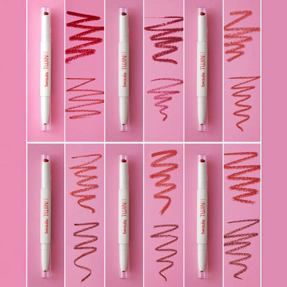 Beaulis Twin It Double Sided Lipstick &amp; Lip Pencil 174 Dark Salmon