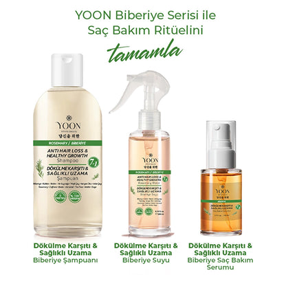 Yoon Anti-Hair Loss, Helps Fast Hair Growth, 7-Active Rosemary Hair Care Water 200 ml