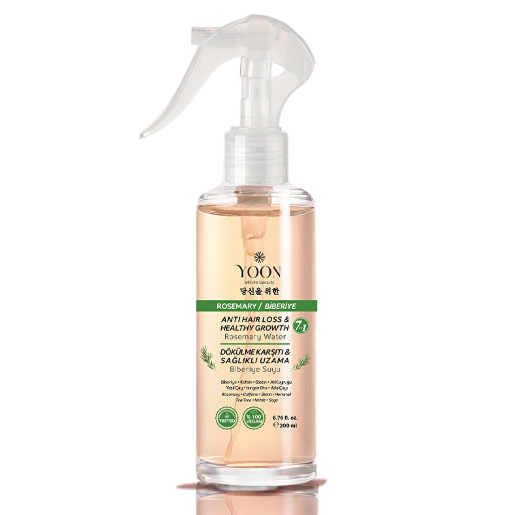Yoon Anti-Hair Loss, Helps Fast Hair Growth, 7-Active Rosemary Hair Care Water 200 ml