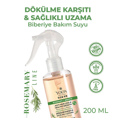 Yoon Anti-Hair Loss, Helps Fast Hair Growth, 7-Active Rosemary Hair Care Water 200 ml