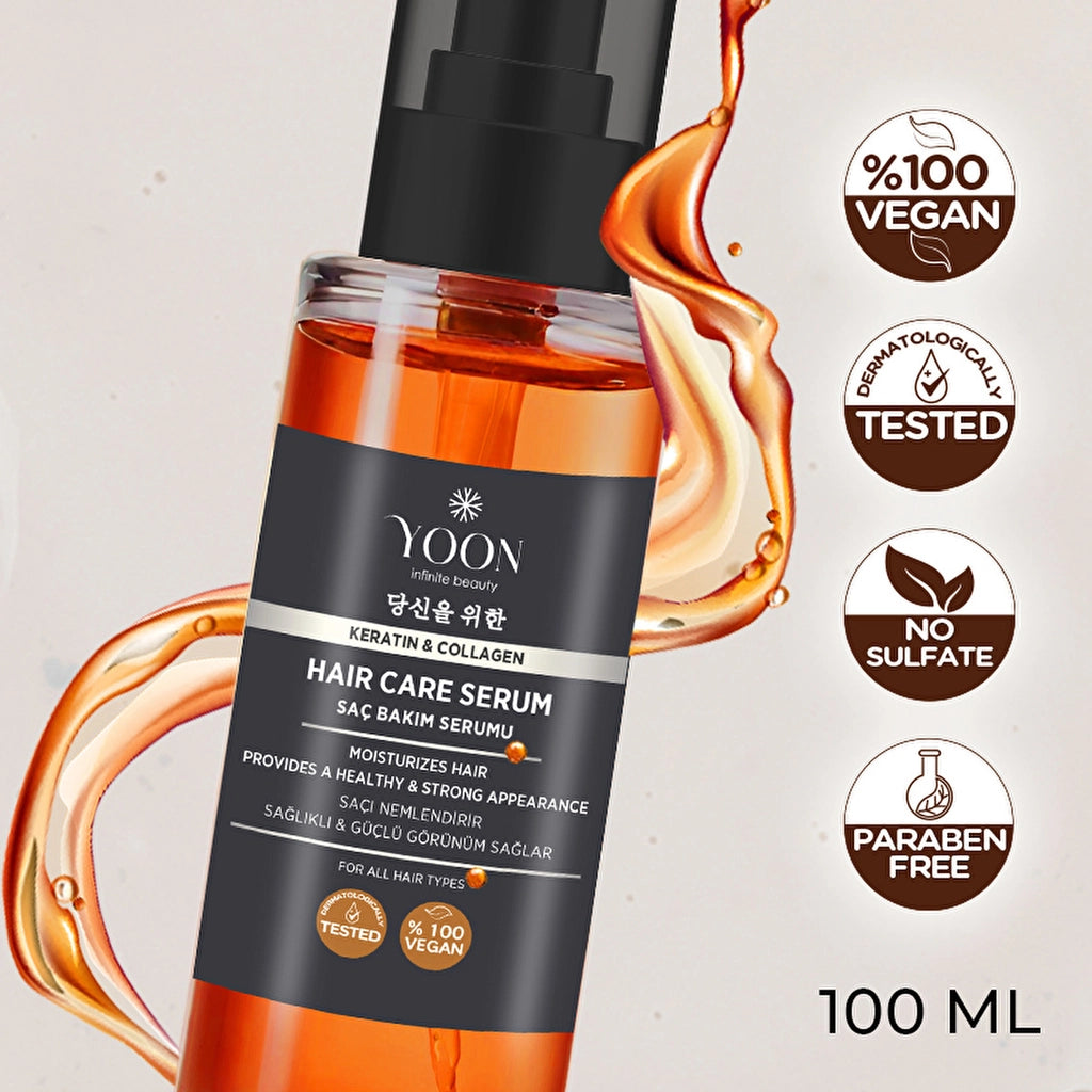 Yoon Leave-In, Anti-Frizz, Helps Shine and Moisturize, Nourishing Hair Care Serum 100 ml