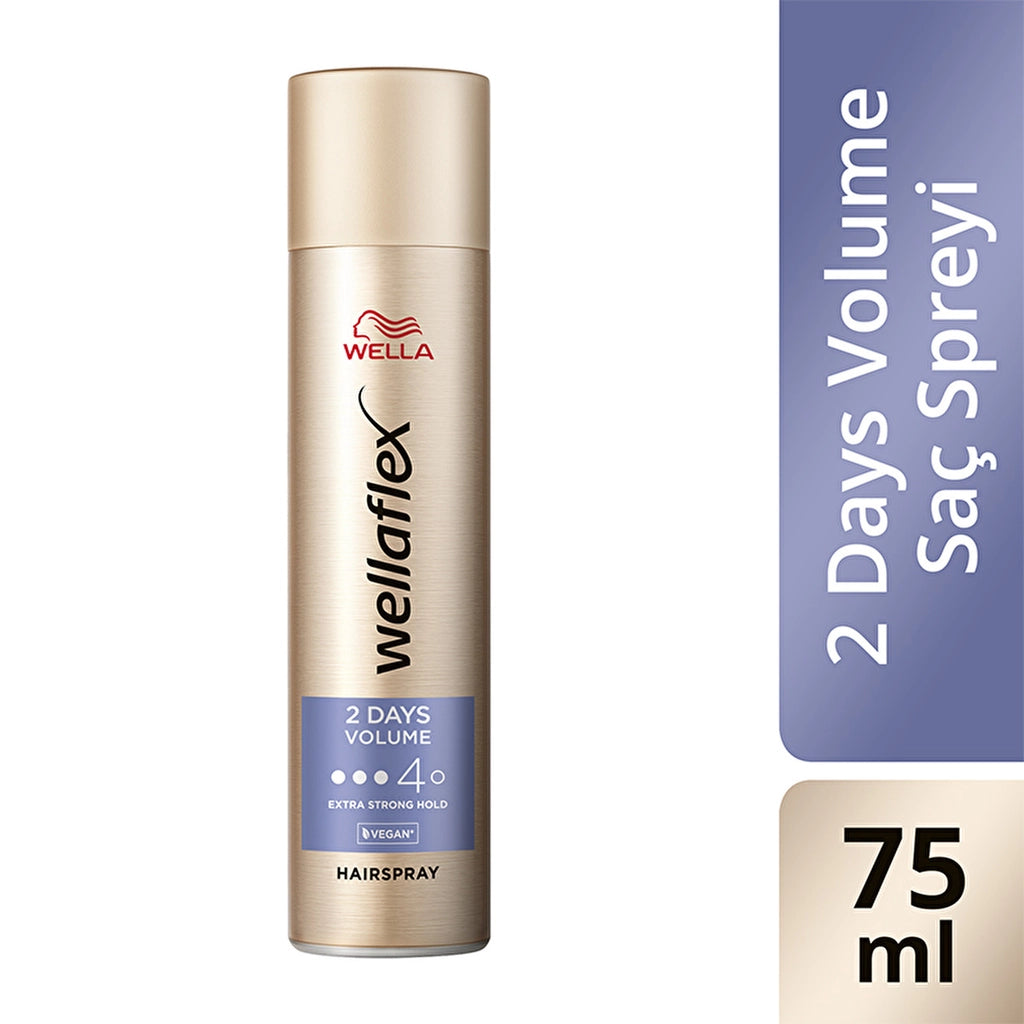 Wella Wellaflex 2 Days Volume 2 Days Volumizing Hair Spray Extra Strong Hold 75 ml - 4/5 Hold