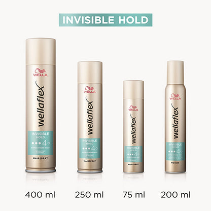 Wella Wellaflex Invisible Hold Invisible Hold Hair Spray Extra Strong Hold 400 ml - 4/5 Hold