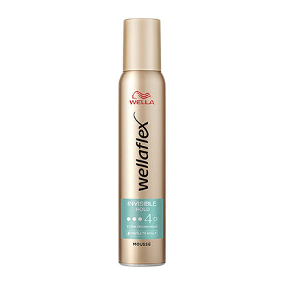 Wella Wellaflex Invisible Hold Hair Mousse Providing Invisible Hold Extra Strong Hold 200 ml - 4/5 Hold