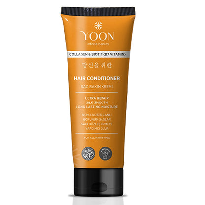 Yoon Moisturizing, Nourishing and Repairing Vegan Hair Care Cream with Biotin B7 &amp; Collagen 200 ml
