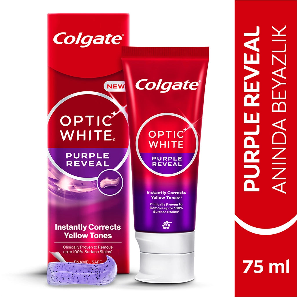 Colgate Optic White Purple Reveal Toothpaste 75 ml