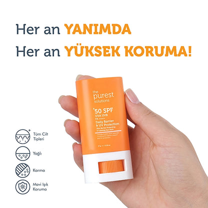 The Purest Solutions Daily Barrier &amp; UV Protection Sun Stick 17 gr