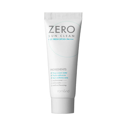 rom&amp;nd Zero Sun Clean 50+SPF Sun Cream 50 ml 01 Fresh