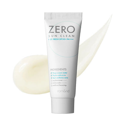 rom&amp;nd Zero Sun Clean 50+SPF Sun Cream 50 ml 01 Fresh