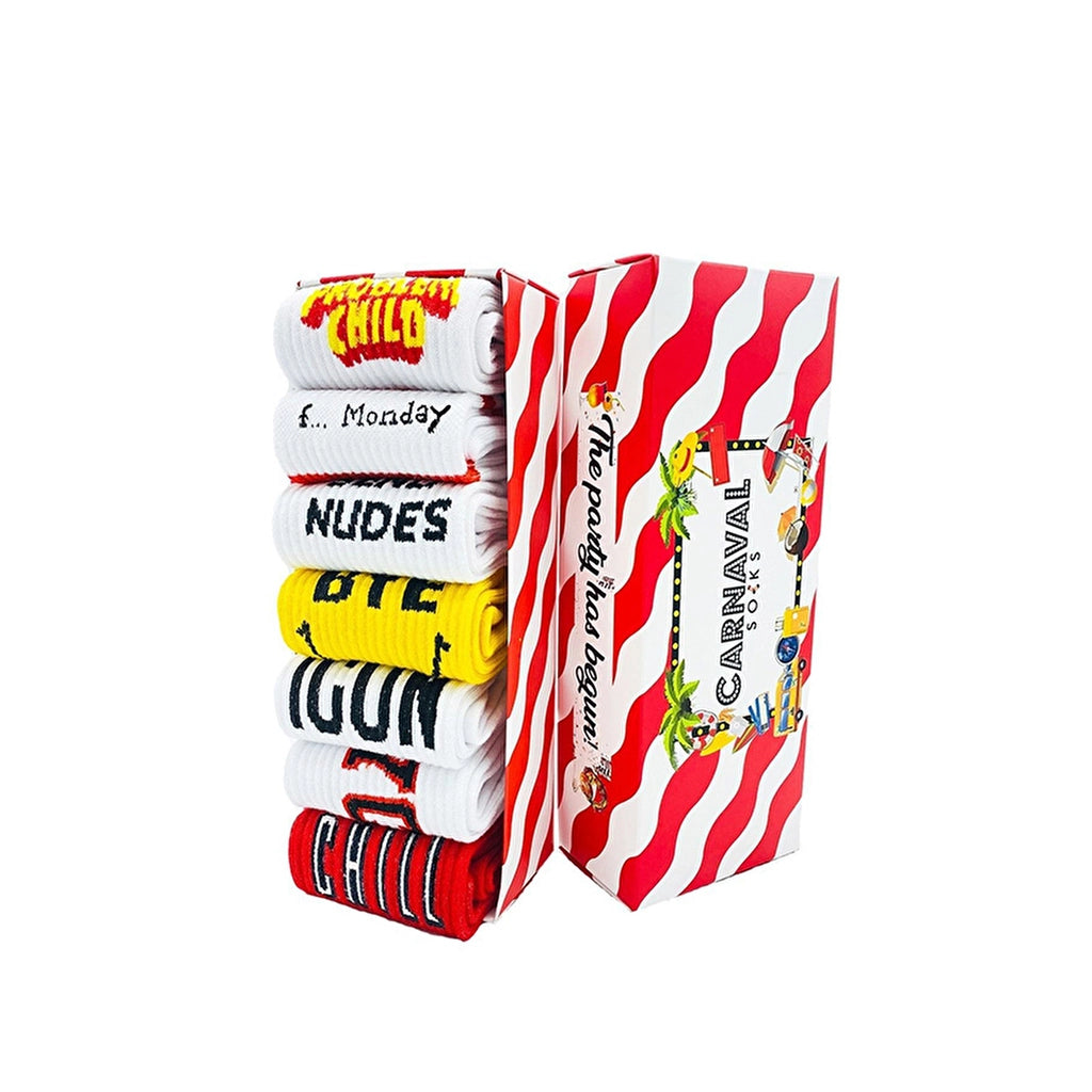 Carnaval Socks 7-Piece Nyc Athletic Sports Socks Set