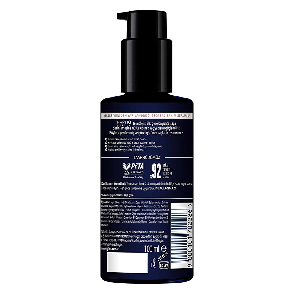 Gliss Night Elixir Reconstructing Night Hair Care Serum 100 ml