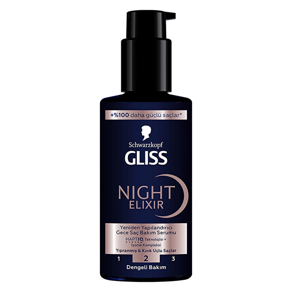 Gliss Night Elixir Reconstructing Night Hair Care Serum 100 ml