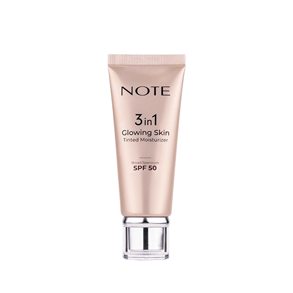 Note 3 in 1 Glowing Skin Tinted Moisturizer 50 SPF Radiant Illuminating Cream